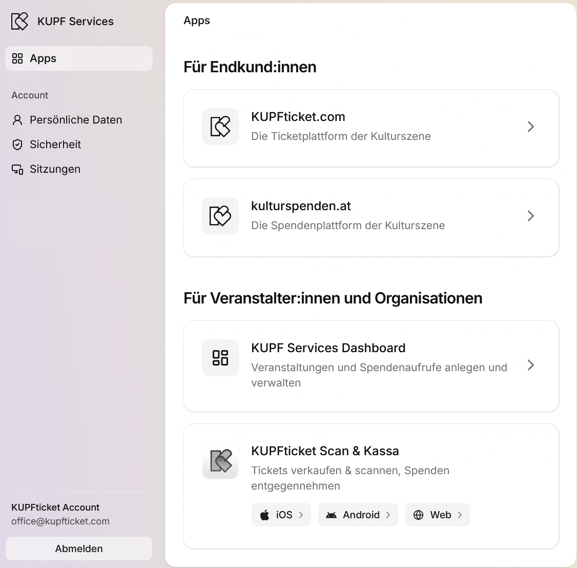09/2026: Neuer Login, Kontobereich, Bestellübersicht und mehr!
